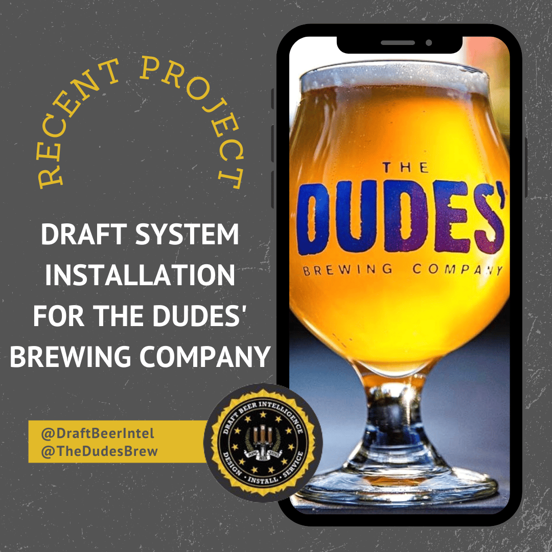 The Dude’s Brewing Co, Santa Monica enlisted DBI to install their draft beer system consisting of 27 draft beer lines and 4 draft wine lines.