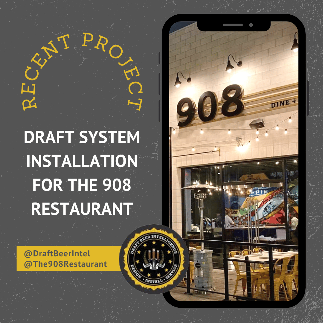 Every project begins with proper planning, and The 908 Restaurant in Long Beach, CA, enlisted Draft Beer Intelligence’s expertise during the design phase of this draft beer system and kitchen equipment installation.