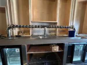 With their 2nd location opening soon in Glendora, California, The Stubborn Mule enlisted Draft Beer Intelligence to install a custom twenty (20) faucet remote draft beer system.