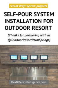 DBI PROJECT Self-Pour System Installation For Outdoor Resort